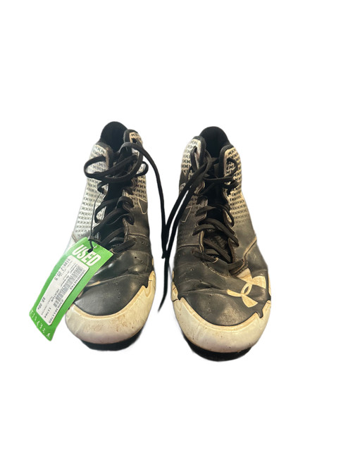 Used Under Armour HEATER BB/SB Cleats White Junior 05.5 11705-S000046748