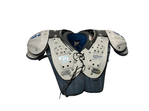 Vist Large View of Product Image Which is Used Schutt Y FLEX FB Shoulder Pads Grey SM 11834-S000038064