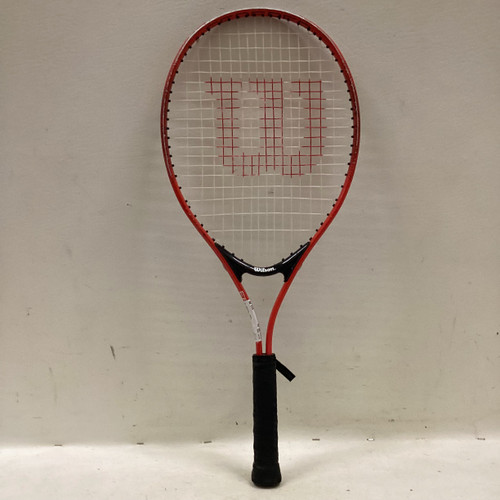 Vist Large View of Product Image Which is Used Wilson FEDERER 25 Junior Tennis Racquet Red 25"