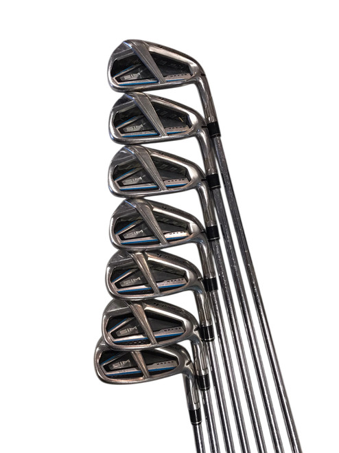 Vist Large View of Product Image Which is Used Taylormade SIM MAX OS Mens Iron Set RH 5I-GW/AW