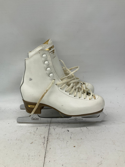 Vist Large View of Product Image Which is Used Risport LASER WomensFigure Skate White Senior 7.5 11836-S000028883