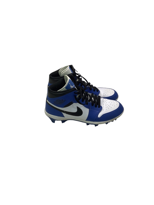 Vist Large View of Product Image Which is Used Nike JORDAN 1 MID TD CLEAT GAME ROYAL Adult FB Cleats White/Black/Royal Senior 12 11347-S000251764