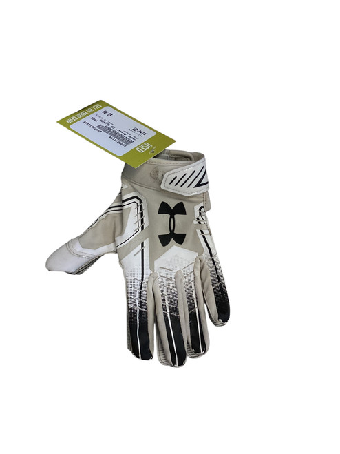 Vist Large View of Product Image Which is Used Under Armour F6 GLOVES FB Gloves White SM 11845-S000031164