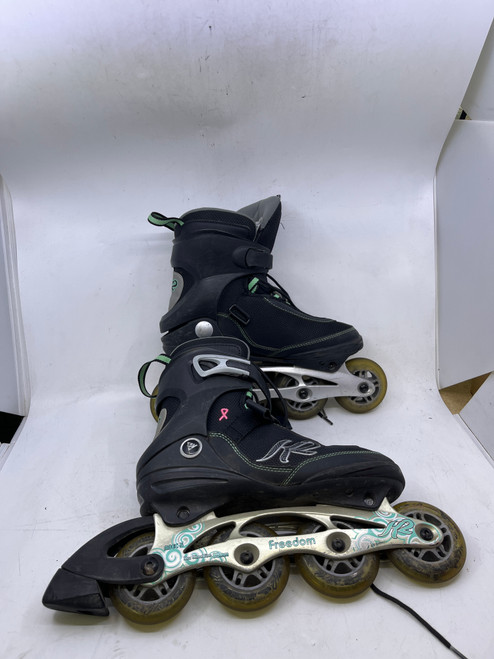 Vist Large View of Product Image Which is Used K2 FREEDOM Senior Rec Fitness Skates Black Senior 7