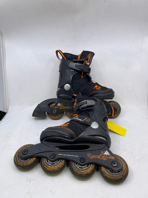 Vist Large View of Product Image Which is Used K2 RADIER PRO Junior Rec Fitness Skates Black Adjustable