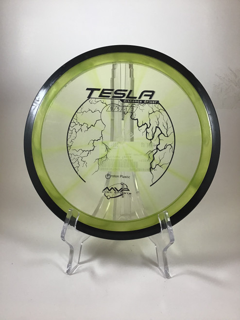 Vist Large View of Product Image Which is Used MVP PROTON TESLA Disc Golf Driver Green 160g 10105-S000287452