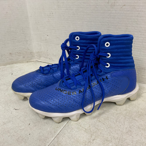 Vist Large View of Product Image Which is Used Under Armour Jr FB Cleats Royal Blue Junior 06 11762-S000066637