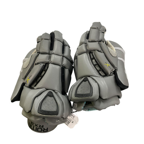 Vist Large View of Product Image Which is Used Maverik ROME RX3 Lacrosse Gloves Mens Grey 13"