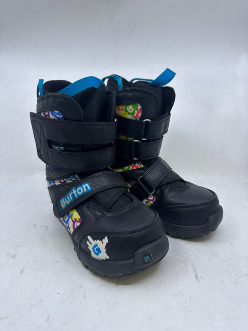 Vist Large View of Product Image Which is Used Burton KIDS GROM Boys Snowboard Boots Black Junior 03 10589-S000416256