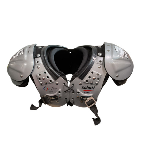 Vist Large View of Product Image Which is Used Schutt Y FLEX XSMALL FB Shoulder Pads Grey SM 11813-S000328649