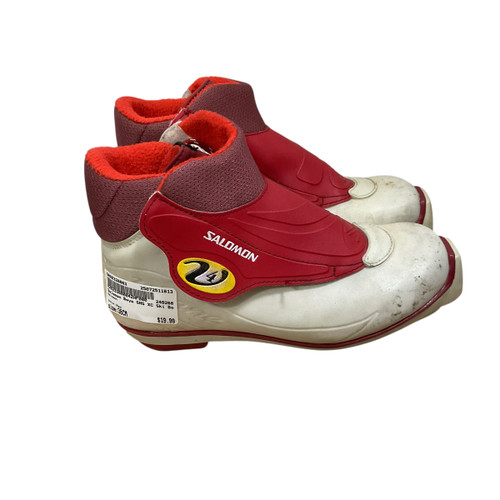 Vist Large View of Product Image Which is Used Salomon Boys SNS XC Ski Boots Red W 06.5-07 / JR 4.5-05