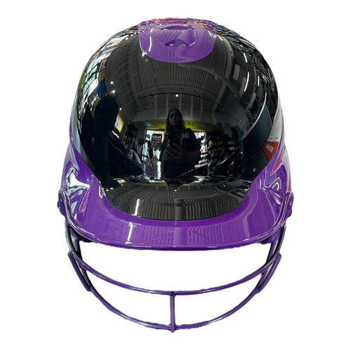 Vist Large View of Product Image Which is Used RIP-IT HELMET W/ MASK Batting Helmet w/Mask Purple S/M 11820-S000043988