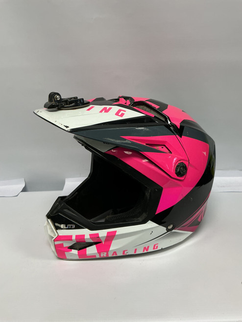 Vist Large View of Product Image Which is Used FLY RACING HELMET Junior Helmet Neon Pink MD