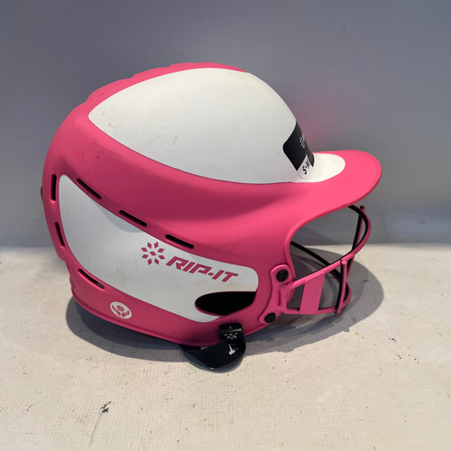 Vist Large View of Product Image Which is Used RIP-IT VISON  PRO Batting Helmet w/Mask Pink SM 11878-S000021808