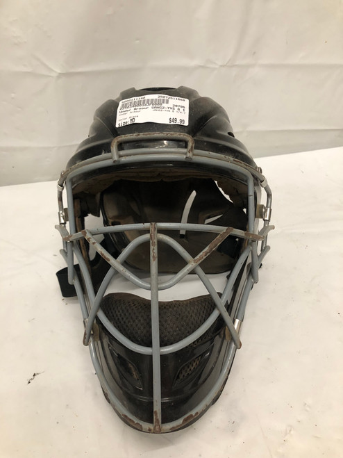 Vist Large View of Product Image Which is Used Under Armour UAHG2-YVS 6 1/4-7 Catchers Helmet w/Mask Black MD
