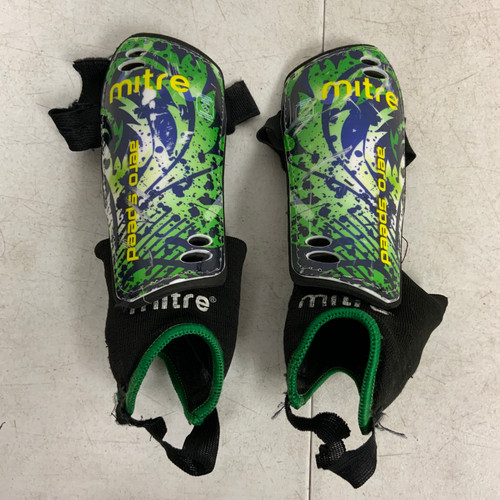 Vist Large View of Product Image Which is Used Mitre Soccer Shin Guards Junior Green Junior 11762-S000066717