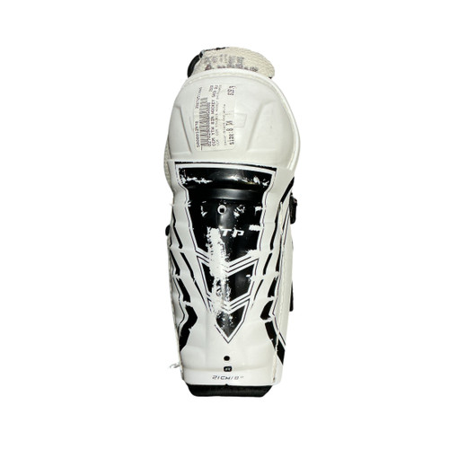 Vist Large View of Product Image Which is Used CCM CCM YTH 8IN HOCKEY SHIN GUARDS Youth Shin Guards Black And White 8"
