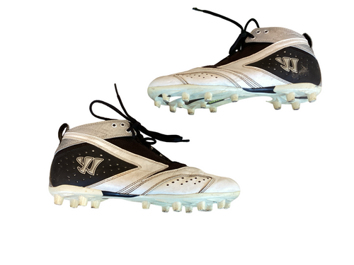 Vist Large View of Product Image Which is Used Warrior Adult FB Cleats White Senior 8