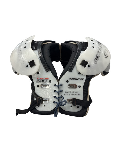 Vist Large View of Product Image Which is Used Rawlings SRG FB Shoulder Pads White LG 11747-S000270146