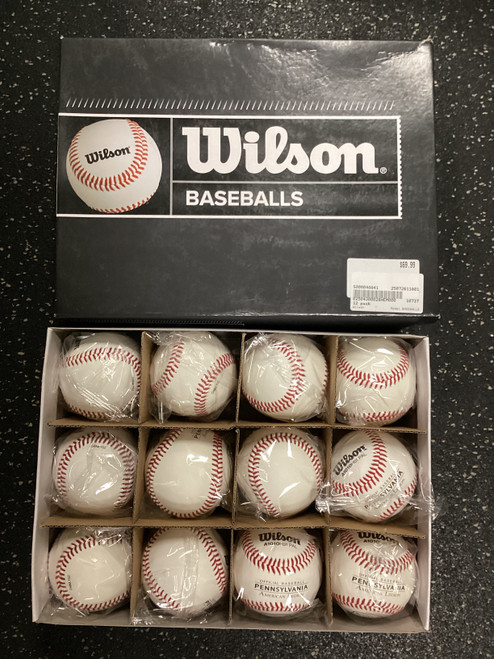 Vist Large View of Product Image Which is Used Wilson BASEBAlls 12 pack
