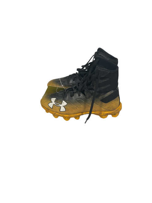 Vist Large View of Product Image Which is Used Under Armour Jr FB Cleats Yellow Junior 04 11847-S000027994