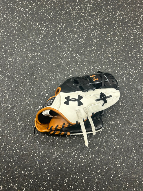 Vist Large View of Product Image Which is Used Under Armour GENUINE PRO BB/SB Glove RH Throw Black 11 1/2"