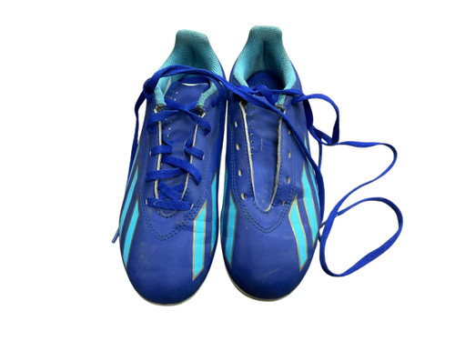 Vist Large View of Product Image Which is USED Adidas AID0720 Soccer Cleats Royal Blue Junior 03.5