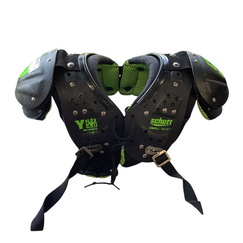 Vist Large View of Product Image Which is Used Schutt Y FLEX 4.0 FB Shoulder Pads Black SM 11479-S000399607