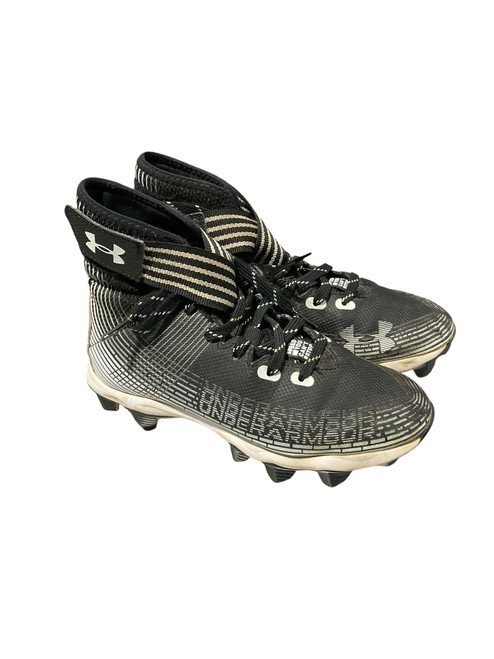 Vist Large View of Product Image Which is Used Under Armour Jr FB Cleats Black Junior 02 11834-S000038160