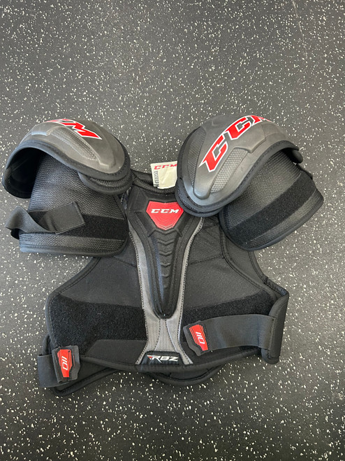 Vist Large View of Product Image Which is Used CCM RBZ 110 Senior Shoulder Pads M/L 11849-S000029971