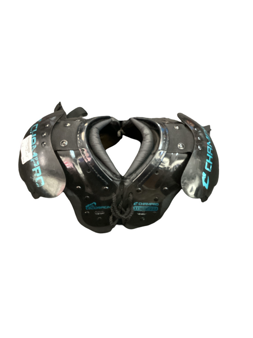 Vist Large View of Product Image Which is Used Champro SCORPION UNDER 40LB FB Shoulder Pads Black XXS 11649-S000147758