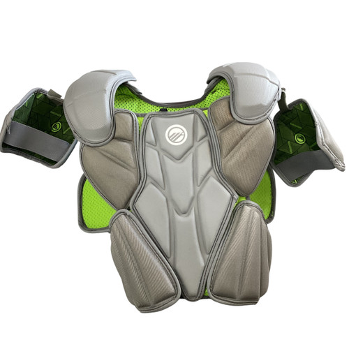 Vist Large View of Product Image Which is Used Maverik MX SHOULDER PAD Lacrosse Shoulder Pads Grey SM