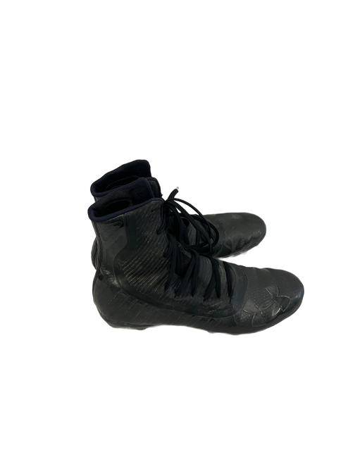 Vist Large View of Product Image Which is Used Under Armour Highlight Mens 9 FB Cleats Black 