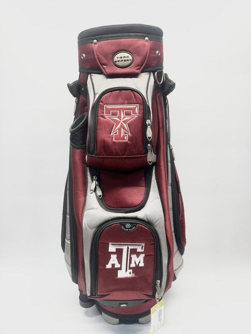 Vist Large View of Product Image Which is Used TEAM EFFORT TEXAS A/M Mens Cart Bag Maroon 11805-S000064805