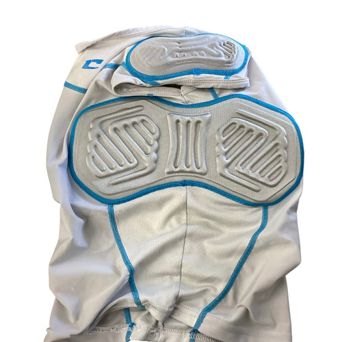 Vist Large View of Product Image Which is Used Champro PADDED SHIRT FB Top Youth White SM 11760-S000079491