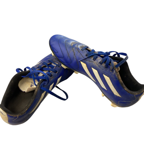 Vist Large View of Product Image Which is Used Adidas Soccer Cleats Royal Blue Junior 05 11760-S000079494