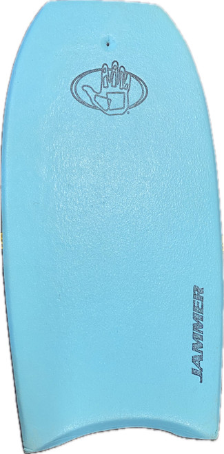 Vist Large View of Product Image Which is Used WAVE JAMMER Body Board Carolina Blue 41"