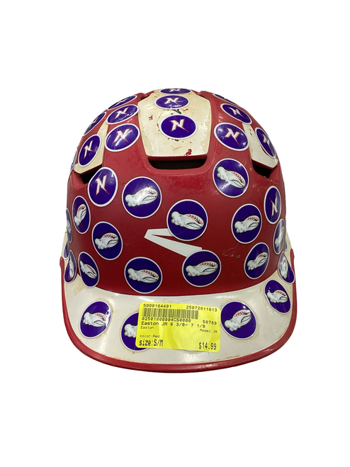 Vist Large View of Product Image Which is Used Easton JR Batting Helmet No Mask Red S/M
