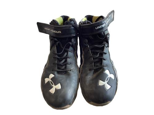 Vist Large View of Product Image Which is Used Under Armour MICRO BB/SB Cleats Black Senior 10.5