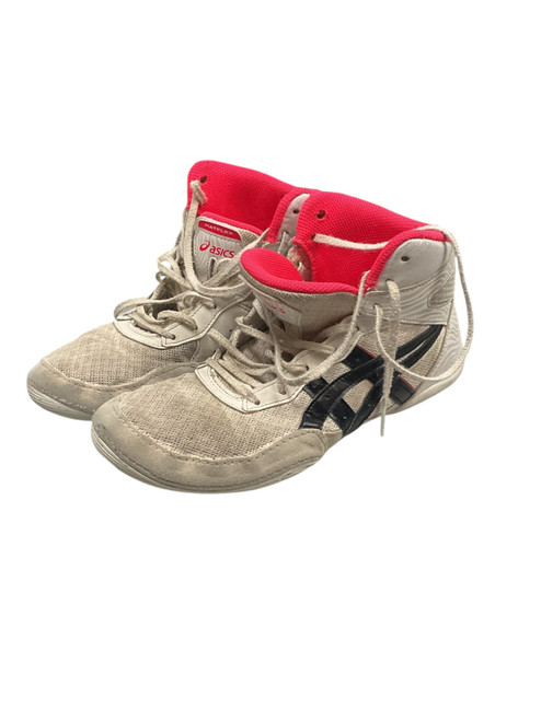 Vist Large View of Product Image Which is Used Asics Wrestling Shoes White Senior 7