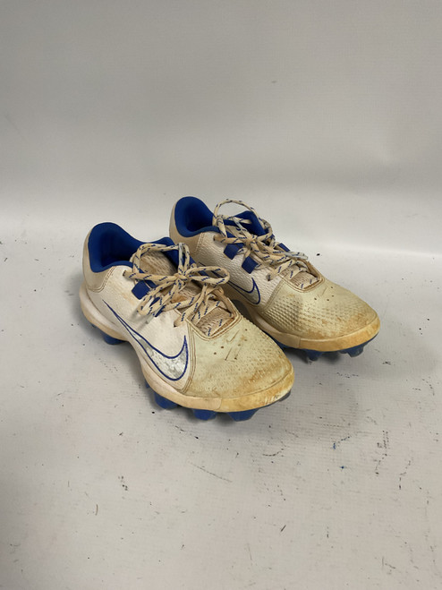 Vist Large View of Product Image Which is Used Nike HYPERDIAMOND 4 BB/SB Cleats White Senior 7.5