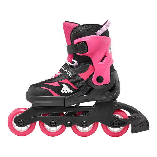 Vist Large View of Product Image Which is Used Rollerblade MICROBLADE G Junior Rec Fitness Skates Pink Junior 05