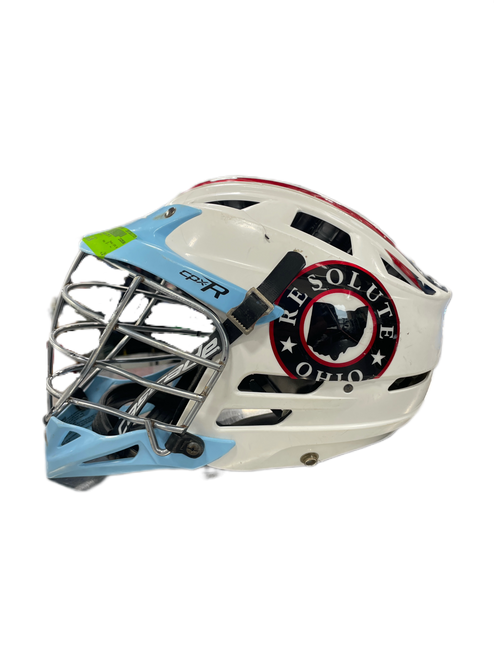 Vist Large View of Product Image Which is Used Cascade CPX R Lacrosse Helmet White MD
