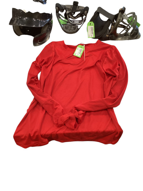 Vist Large View of Product Image Which is Used Under Armour L.S. Cold/Moisture Y Red MD 11884-S000049451