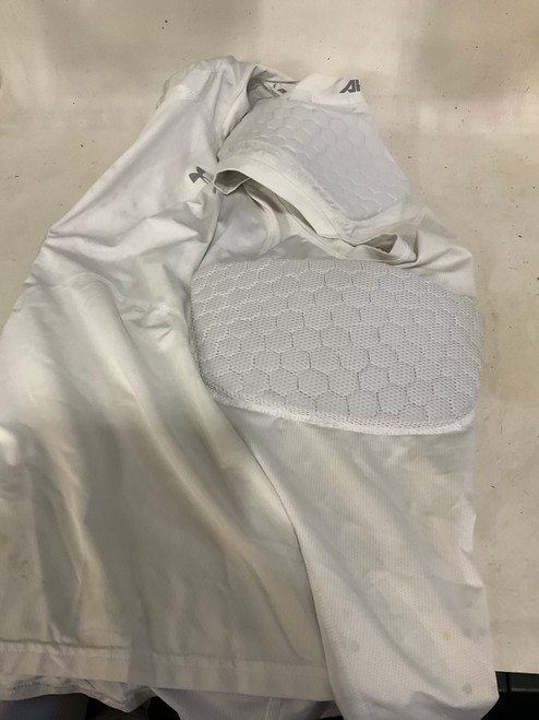 Vist Large View of Product Image Which is Used Under Armour PADDED SHIRT FB Top Adult White LG 11790-S000047080