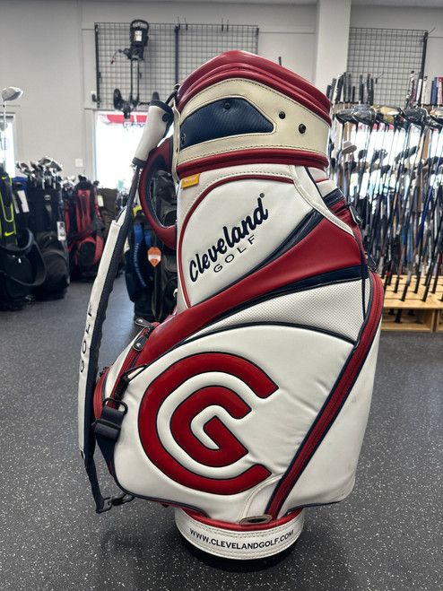 Vist Large View of Product Image Which is Used Cleveland TOUR STAFF BAG Mens Cart Bag White 10558-S000239352