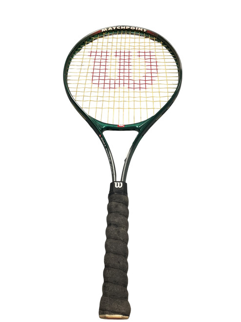 Vist Large View of Product Image Which is Used Wilson MATCH POINT RACQUET Adult Tennis Racquet Green Unknown