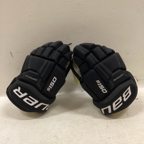Vist Large View of Product Image Which is Used Bauer SUPREME S150 Junior Gloves Black And Yellow 10" 11725-S000489461