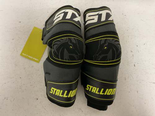 Vist Large View of Product Image Which is Used STX STALLION 100 Lacrosse Arm Pads/Guards Black MD 11855-S000188510