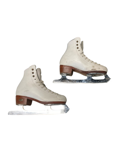 Vist Large View of Product Image Which is Used Riedell 1867 Girls Figure Skate White Junior 02 11512-S000225089